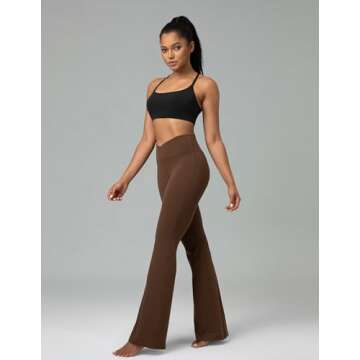 Colorfulkoala Women's Dreamlux Flare Leggings for Comfort