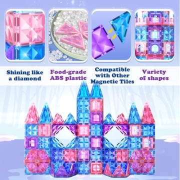 Frozen Princess Magnetic Building Blocks for Kids