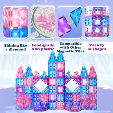 Frozen Princess Magnetic Building Blocks for Kids