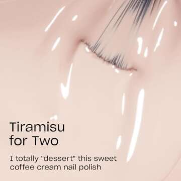 OPI Nail Lacquer Tiramisu for Two | Opaque Soft Brown Crème Chip Resistant Nail Polish | Vegan, Fast Drying, Streak Free