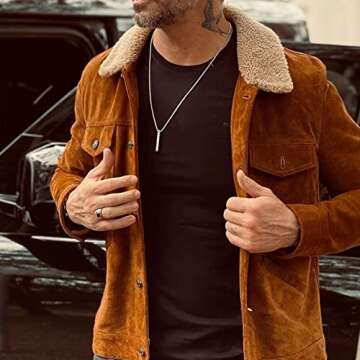 NAIQUBE Men's Rectangle Bar Necklace - Stainless Steel Jewelry