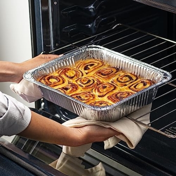 GUSTO Durable 30 Count Aluminum Pans for Easy Cooking