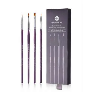 Precision Eyeliner Brush Set in Purple
