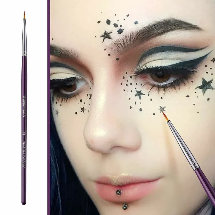 Precision Eyeliner Brush Set in Purple