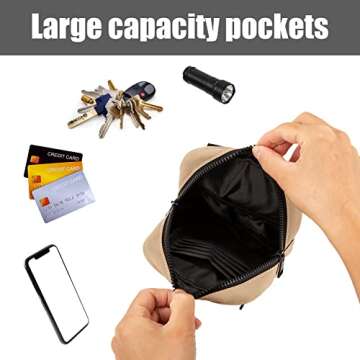 Crossbody Bag Sling Purse for Women Men Travel,Crossbody bags for Women Trendy,Fanny Packs for Women Cross Body,Multi Position Fanny Back Pack for Running,Hiking,and Cycling,Travel Must Haves