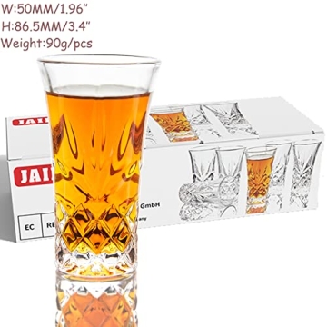 Elegant JAIEF Tequila Shot Glasses Set of 6