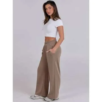 Trendy ANRABESS Women's High Waist Joggers for Fall