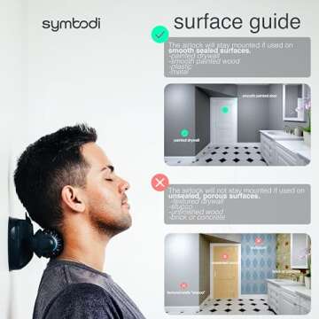 Vertiball Symbodi Recovery Bundle: The Solution for Muscle Relief - Muscle Recovery Massage Ball & Roller Kit, Wall Mountable Suction Cup, and Trigger Point Massager for Pain Relief (Black)