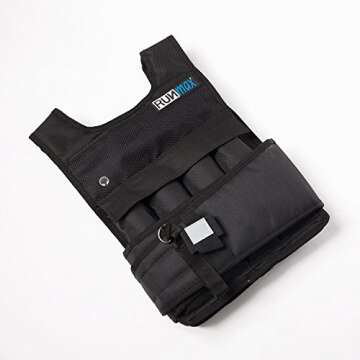 RUNmax Run Fast 12lb-140lb Weighted Vest (with Shoulder Pads, 20lb)