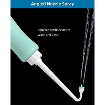 Portable Bidet for Toilet, Bidet Attachment,Handheld Personal Travel Bidet Parts 650ml Extra Long Po...