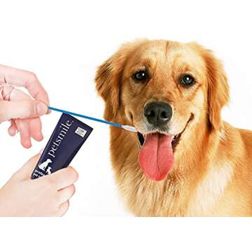 Petsmile Professional Pet Toothpaste Applicator Swabs - Cat & Dog Toothbrush Alternative - Dental Care for Small & Large Pets - Cat & Dog Teeth Cleaning - Dog Toothpaste Not Included (50 Swabs)