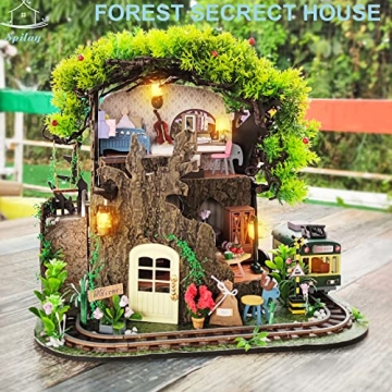 Spilay DIY Miniature Dollhouse Kit - Forest Secret House