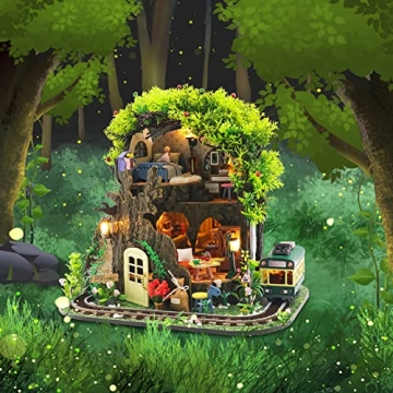 Spilay DIY Miniature Dollhouse Kit - Forest Secret House