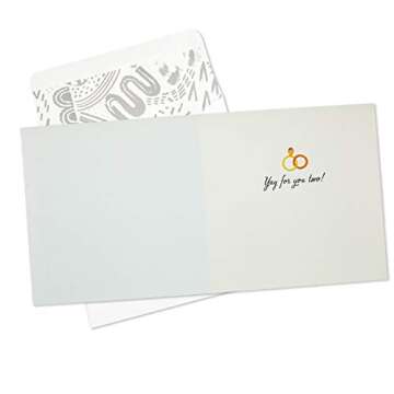 Hallmark Good Mail Wedding Card, Bridal Shower Card, Engagement Card (Rings)