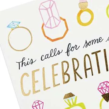 Hallmark Good Mail Wedding, Bridal Shower Card (Rings)
