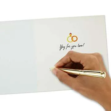 Hallmark Good Mail Wedding, Bridal Shower Card (Rings)