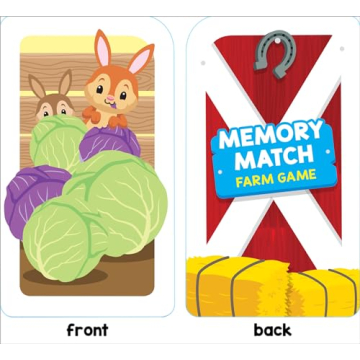 Farm Card Game for Preschool Ages 3+