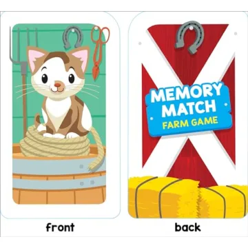 Farm Card Game for Preschool Ages 3+
