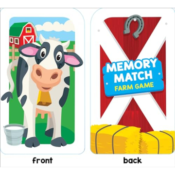 Farm Card Game for Preschool Ages 3+