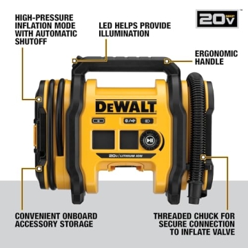 DEWALT 20V MAX Tire Inflator Compact Portable