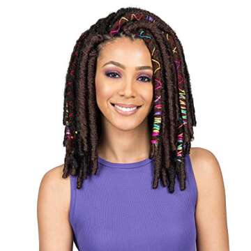 Bobbi Boss Synthetic Hair Crochet Braids Bae Locs 12" (1)