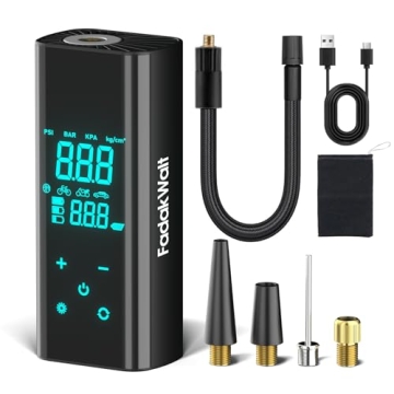 FADAKWALT Tire Inflator Portable Air Compressor, 150 PSI Air Pump for Car Tires with Digital Pressur...