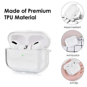 KOREDA AirPods Pro Protective Cover - Soft & Clear Case