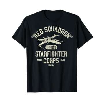 Star Wars Rebel X-Wing Starfighter Corps Collegiate T-Shirt for All Ages