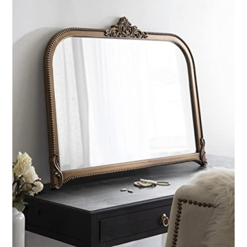 Kate and Laurel Hubanks Antique Gold Decorative Mirror