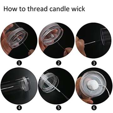 MILIVIXAY Hexagon Pillar Candle Mold-Width:2.28 inch,Height:6.10 inch-Durable PC Candle Mold for Making Candles