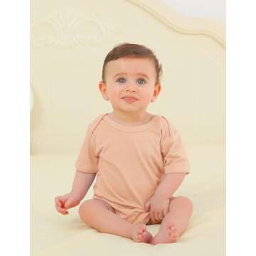 Ekkimy Bamboo Rayon Baby Bodysuit for Infants