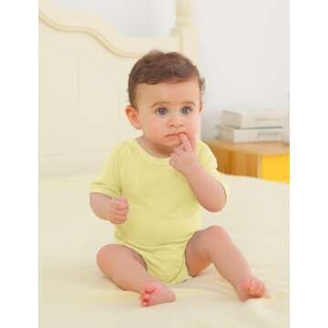 Ekkimy Bamboo Rayon Baby Bodysuit for Infants