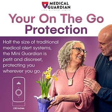 Mini Guardian - 4G Medical Alert System by Medical Guardian - Call to Activate - Assistive Devices for Elderly Monitoring, 24/7 Easy Alert Button (Silver)
