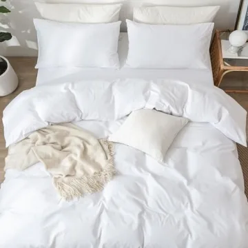 MooMee Bedding Duvet Cover 100% Cotton Soft Comfort Set