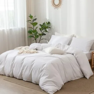 MooMee Bedding Duvet Cover 100% Cotton Soft Comfort Set