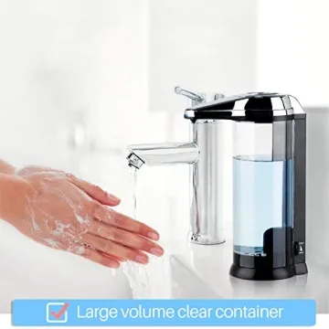Secura Touchless 17oz Soap Dispenser for Modern Homes