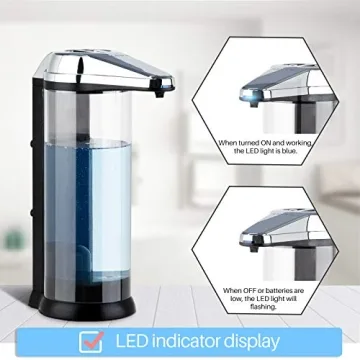 Secura Touchless 17oz Soap Dispenser for Modern Homes