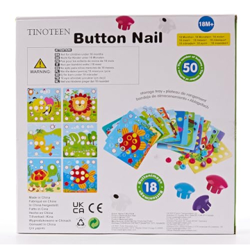 Educational Button Art Toy for Toddlers and Preschoolers