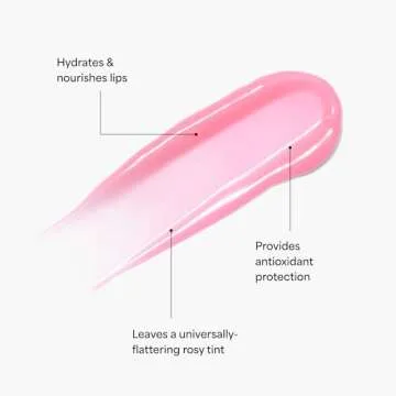 TULA Skin Care Rose Glow + Get It Lip Balm - Hydrating Peptide Lip Treatment with Hyaluronic Acid & ...