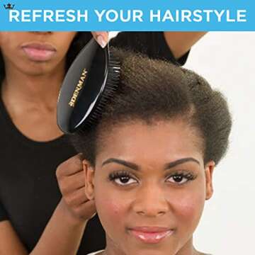 Denman Small Hair Extension Brush for Detangling Natural & Synthetic Hair Extensions & Wigs, D80S