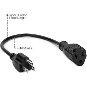 ClearMax Power Extension Cord Set - 18AWG, 10 Count