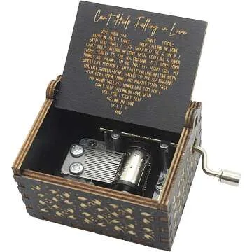 Aokely Vintage Hand Crank Music Box - Wooden Gift