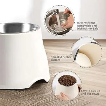 yoken Elevated Dog Bowls - Comfort for Medium & Small Dogs