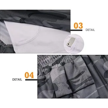 Surenow Men's Running Shorts - 2-in-1 Gym & Sports Shorts