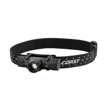 Coast XPH30R 1200 Lumen USB-C Rechargeable Dual Power Headlamp with Twist Focus Beam and Magnetic Ba...
