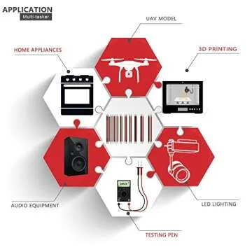 EvZ 33ft Flexible 16AWG Silicone Wire, Red Black 2 Conductor