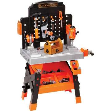 Kids Black+Decker Workbench - 75 Tools Workshop
