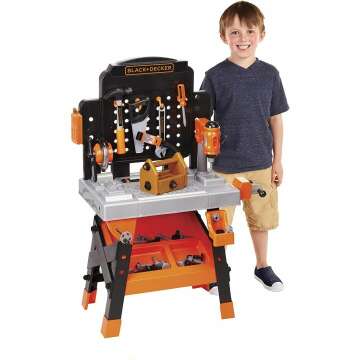 Kids Black+Decker Workbench - 75 Tools Workshop