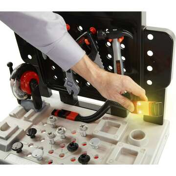Kids Black+Decker Workbench - 75 Tools Workshop