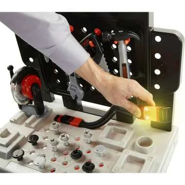 Kids Black+Decker Workbench - 75 Tools Workshop